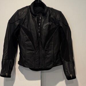 Women’s Alpinestars Black Leather Motorcycle Jacket